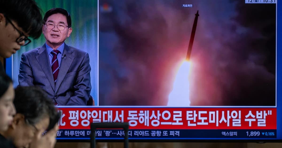 North Korea conducts ballistic missile test over Sea of Japan