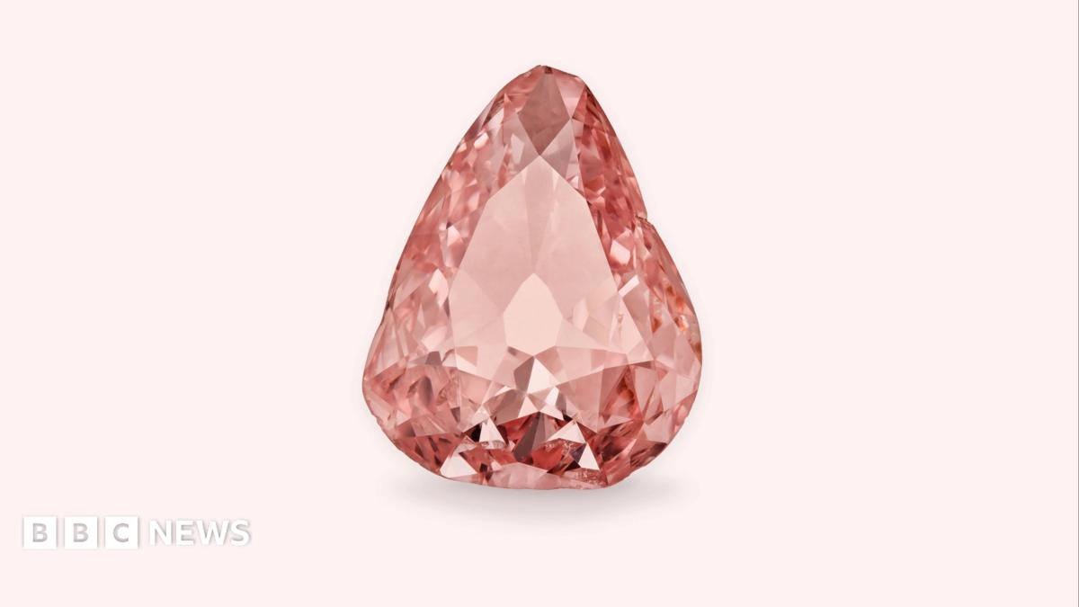 Rare French pink diamond displayed publicly for first time in century