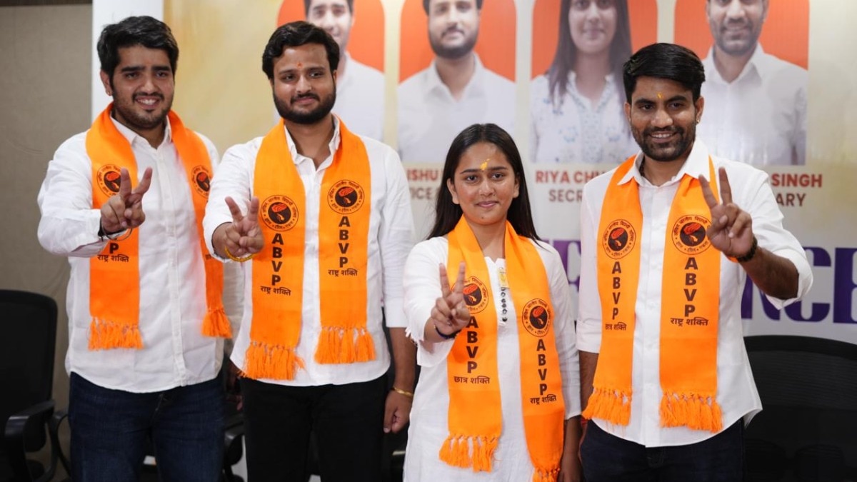 ABVP sweeps Delhi University student union elections, independent candidate wins VP post