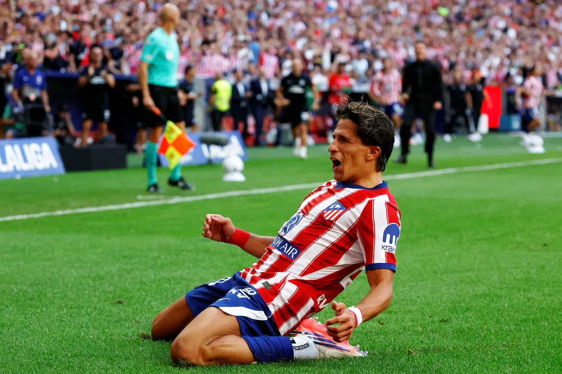Simeone's late goal rescues Atletico Madrid from Villarreal defeat