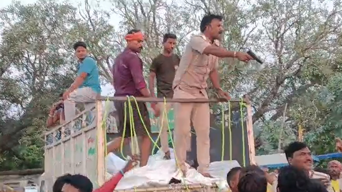 Bihar police suspend officer over pistol incident during flood relief