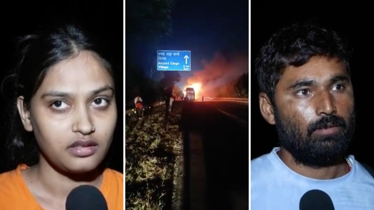 Bus fire on Delhi expressway: Survivors recount harrowing escape