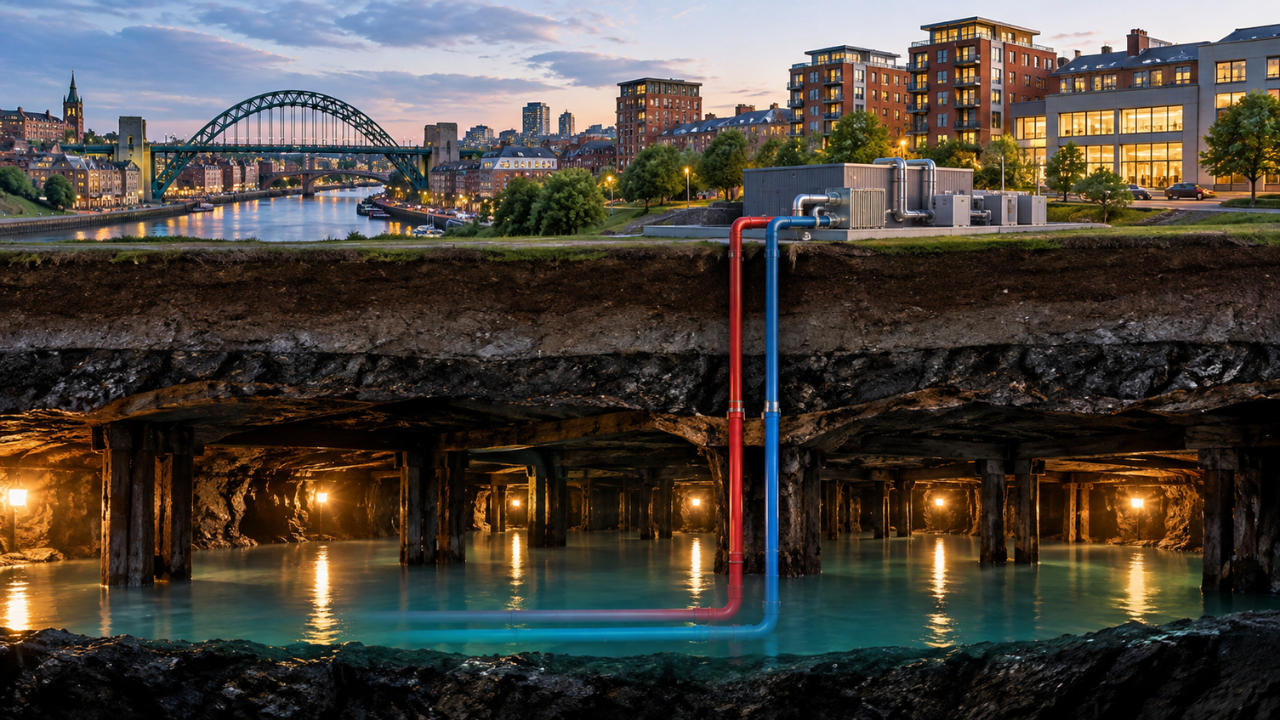 Britain's largest mine water heating system powers hundreds of homes