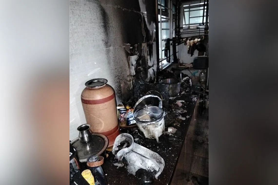 Kitchen fire forces evacuation at Sengkang HDB block; no injuries reported
