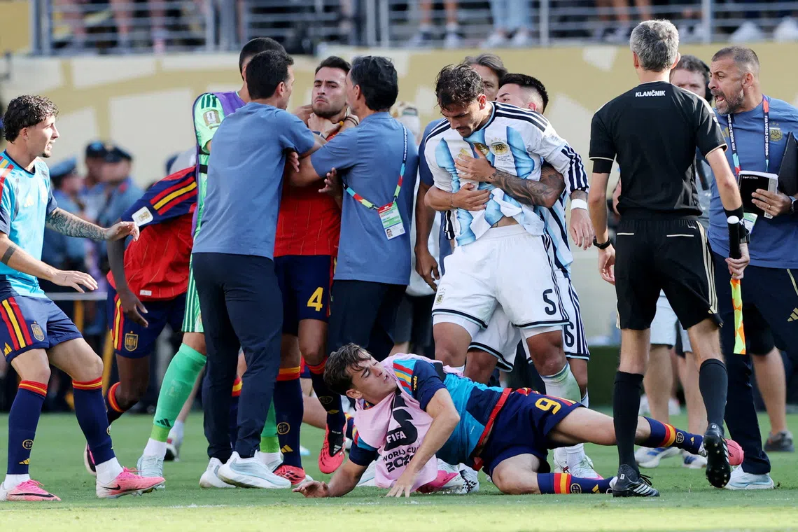 Paredes uncertain on Argentina future after suspension, Messi retirement