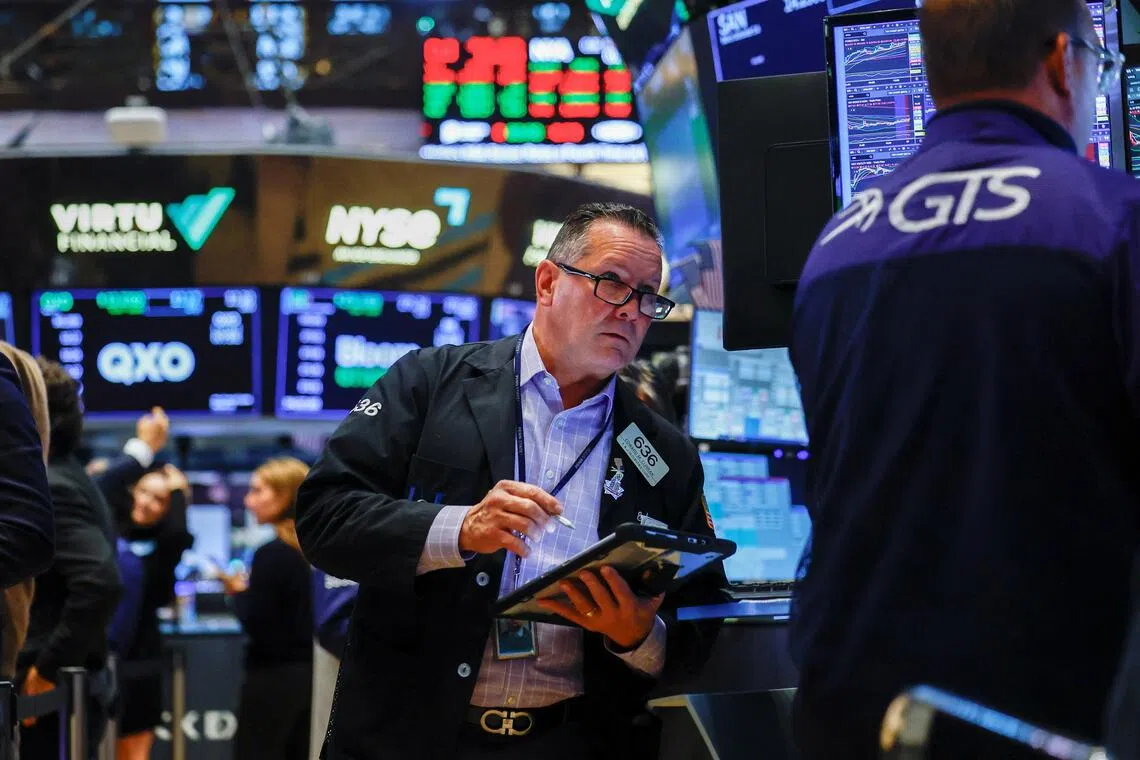 US stocks edge higher as Treasury yields pull back from peaks