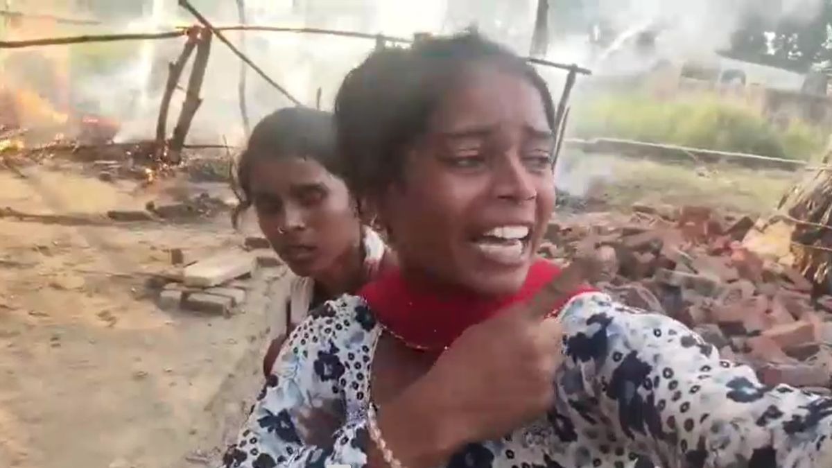 Girl's viral video claims police torched home in land dispute