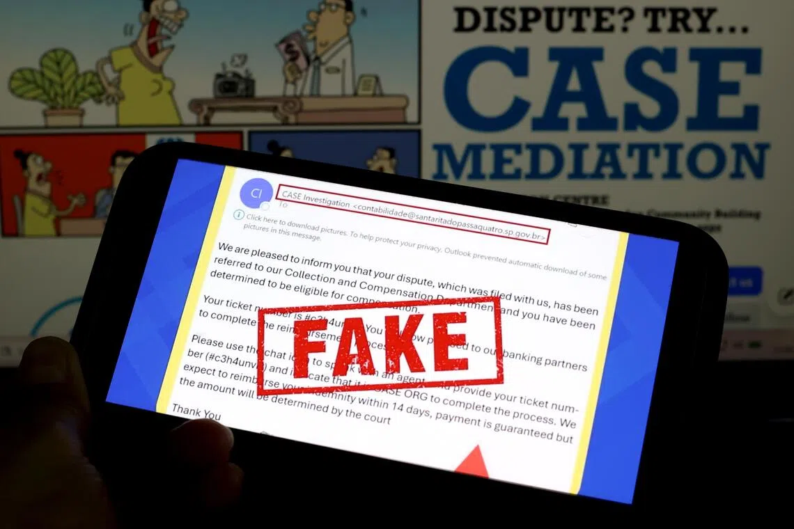 Singapore watchdog alerts consumers to fake compensation email scams