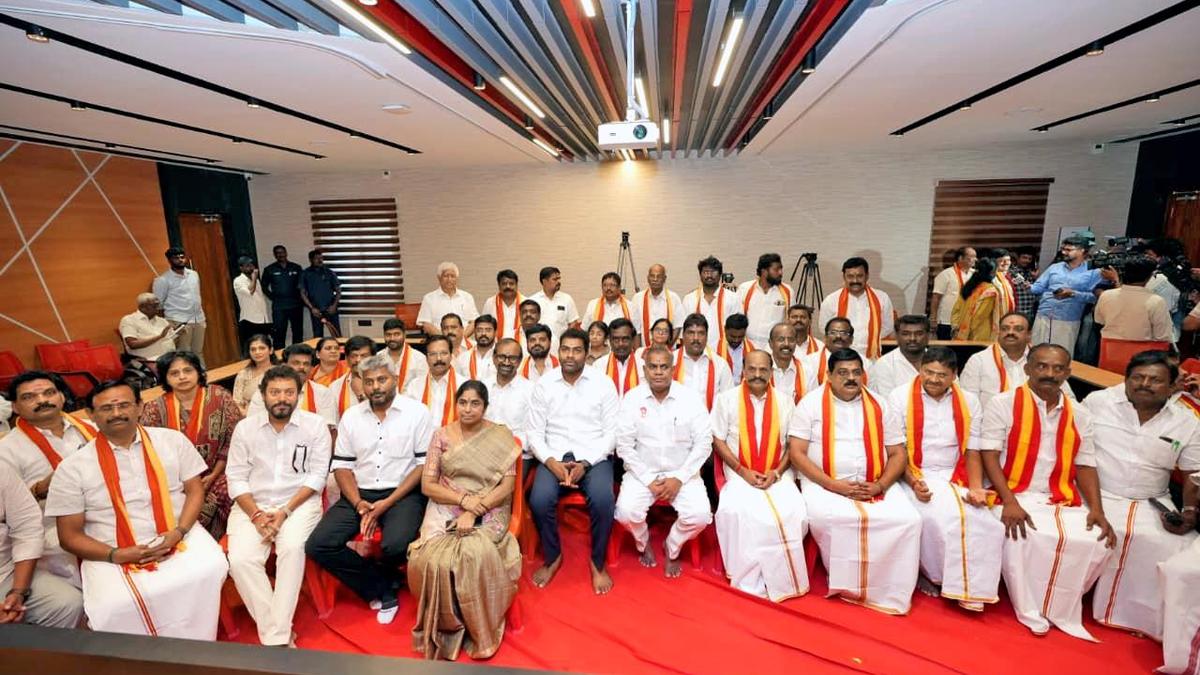 Tamil Nadu's TVK intensifies push to absorb AIADMK party workers