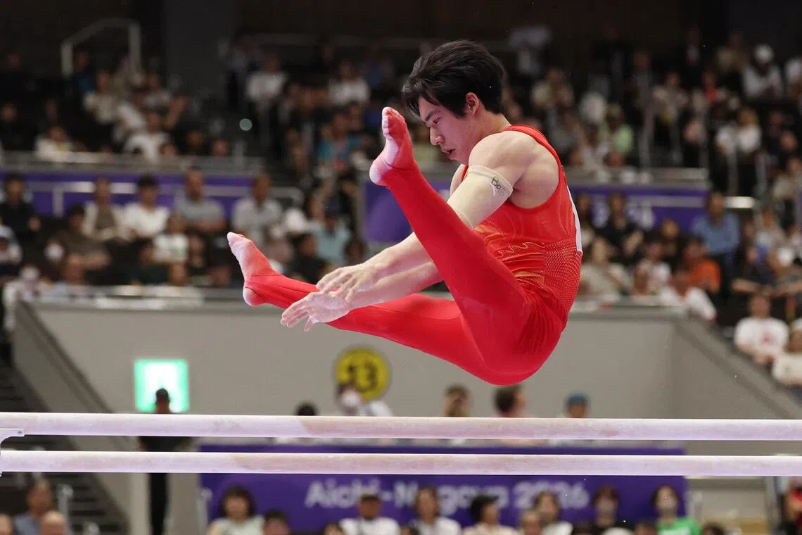 China's Zhang Boheng claims Asian Games gymnastics gold over Japanese rivals
