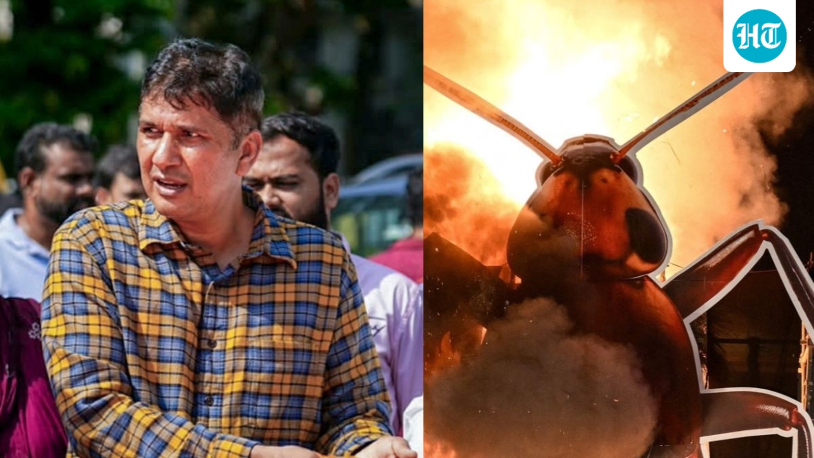 AAP leader lodges complaint over Dussehra cockroach effigy burning