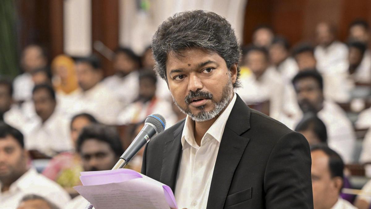 Tamil Nadu CM Vijay denies body-shaming Stalin with Assembly gesture