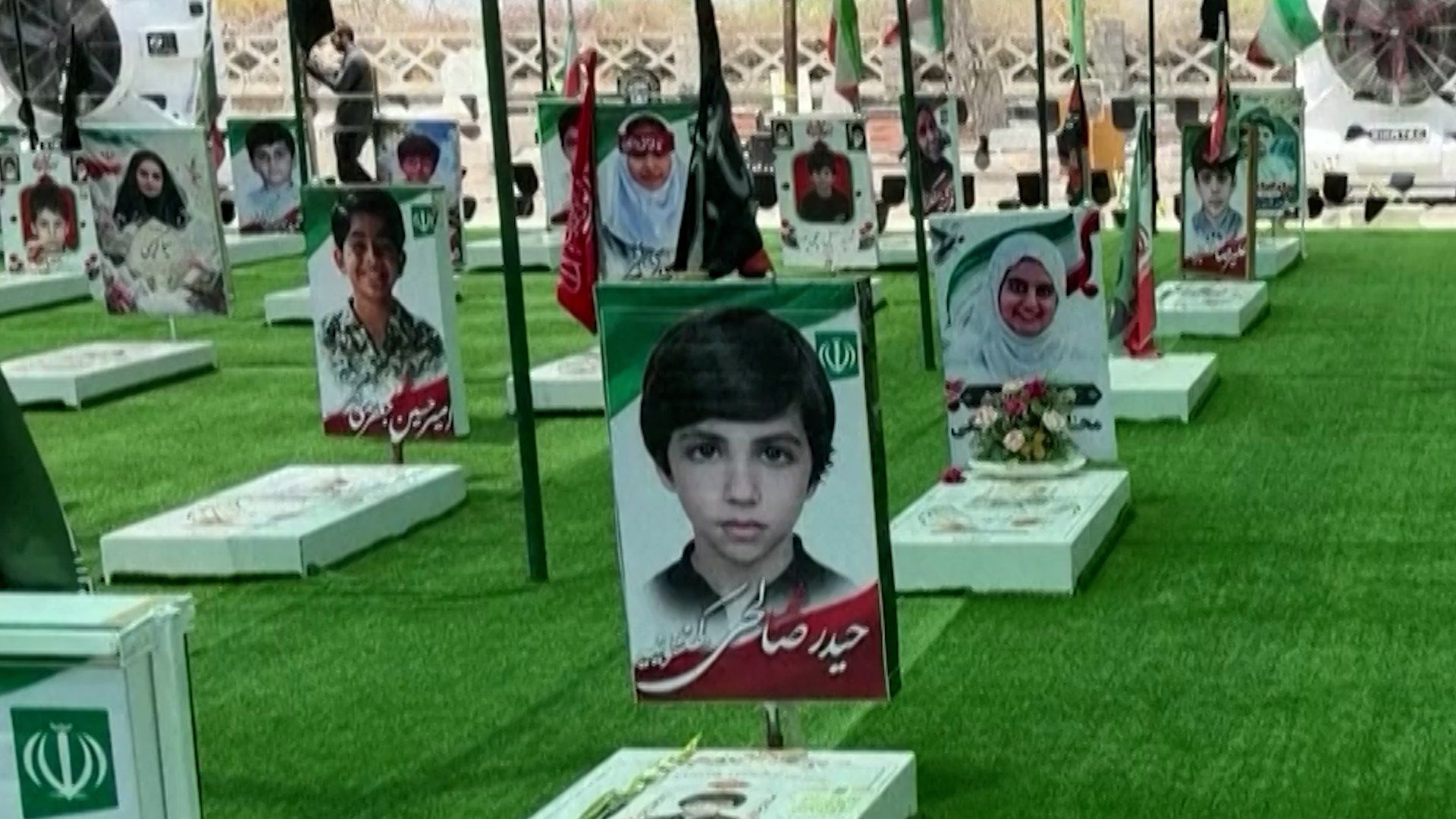 Iranian families mourn school strike victims six months later