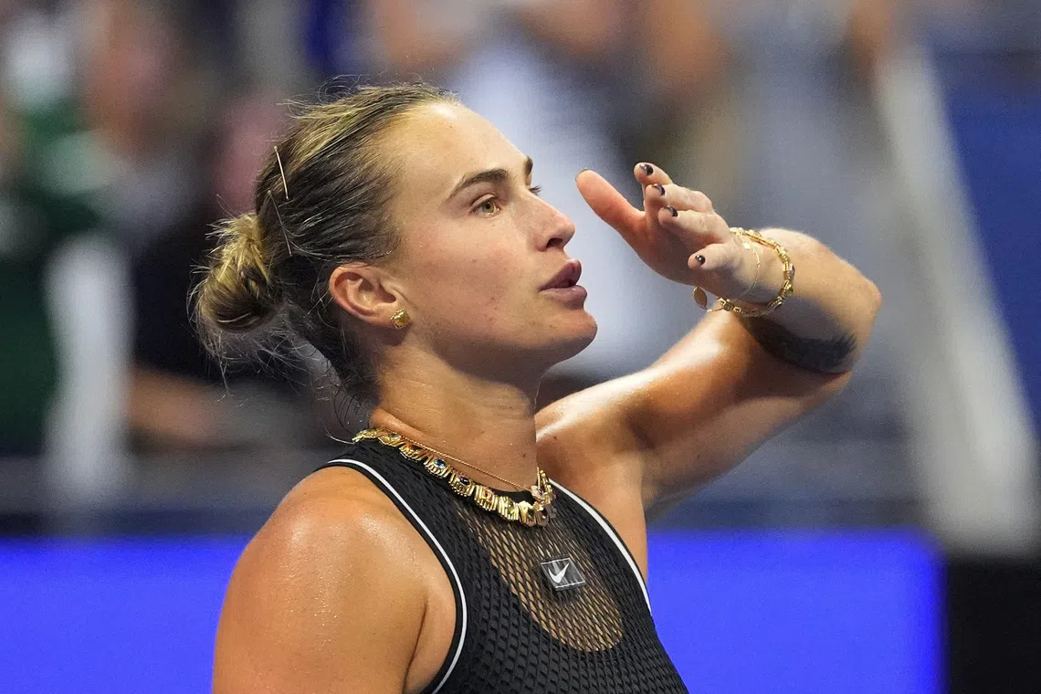 Sabalenka cruises past Iatcenko to advance at US Open