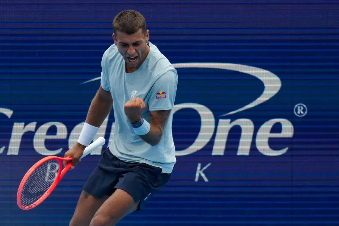 Cobolli advances to Cincinnati Open quarters as rain disrupts play