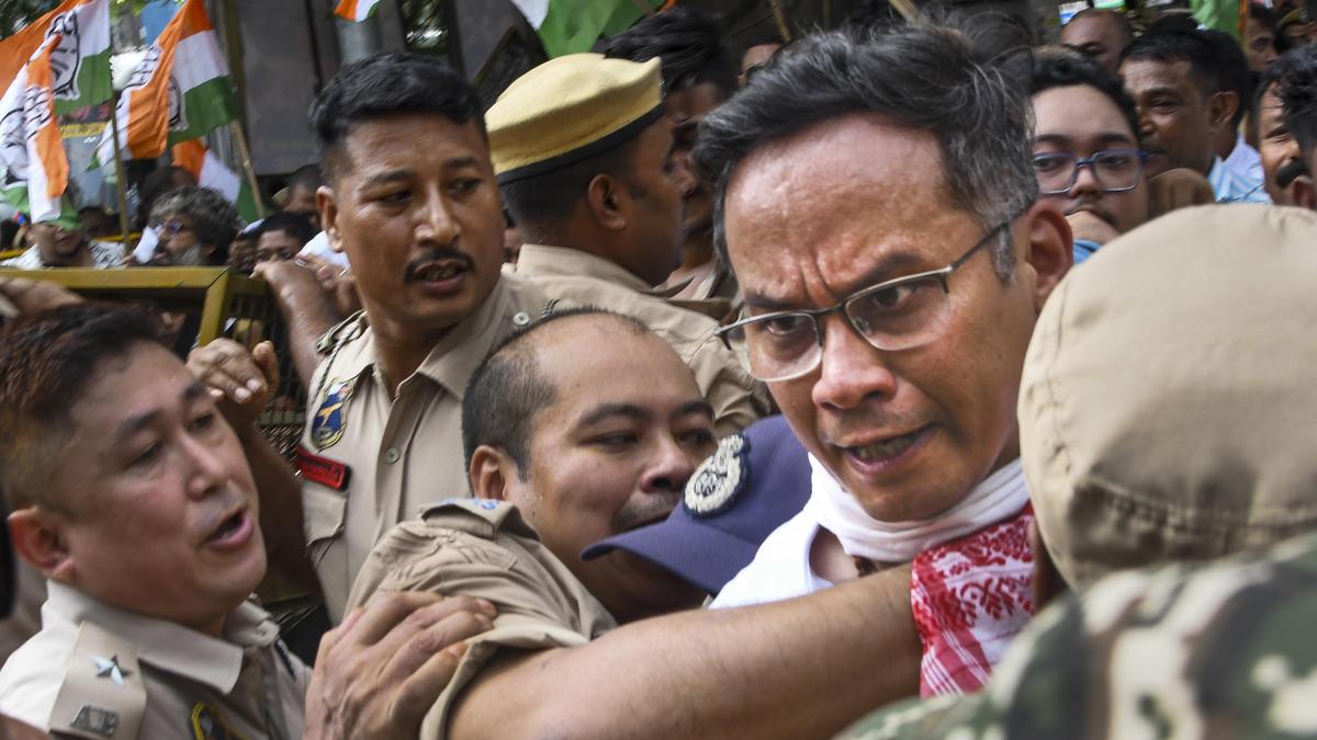 Congress leader Gogoi held during Assam electoral protest march