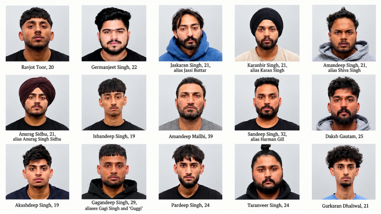 Canadian authorities charge 15 Indian-origin men in extortion investigation