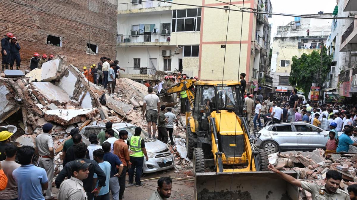Five dead in Delhi hostel building collapse; owner arrested
