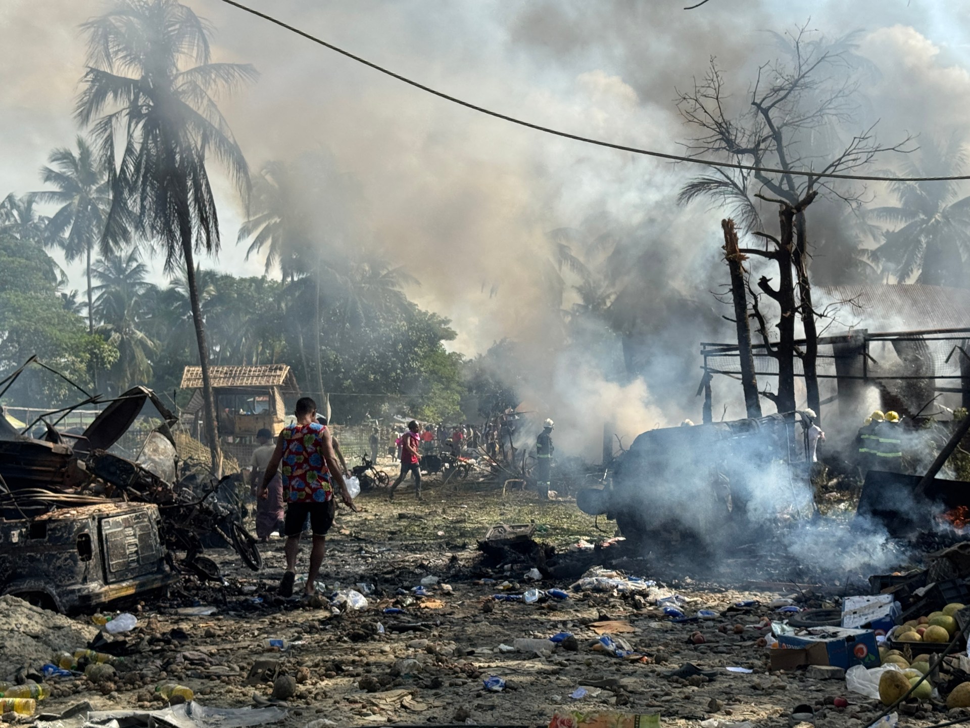 Myanmar military airstrike kills dozens in Rakhine conflict zone