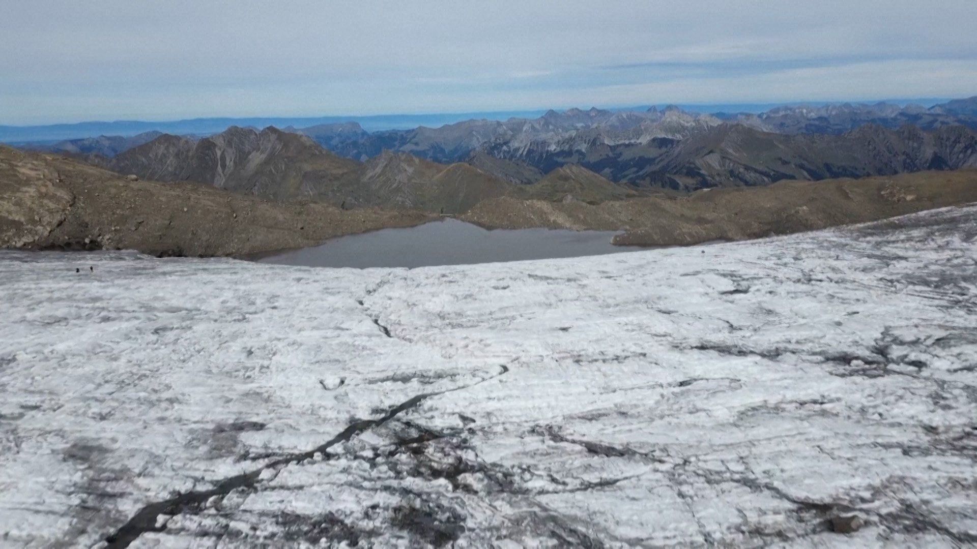 Swiss glaciers shed record ice volume in heat-driven 'catastrophic year'