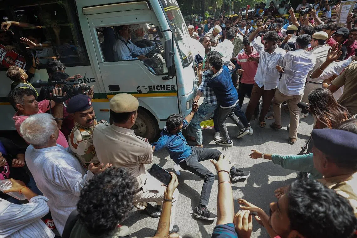 Indian protesters call for election chief's ouster over voter rolls