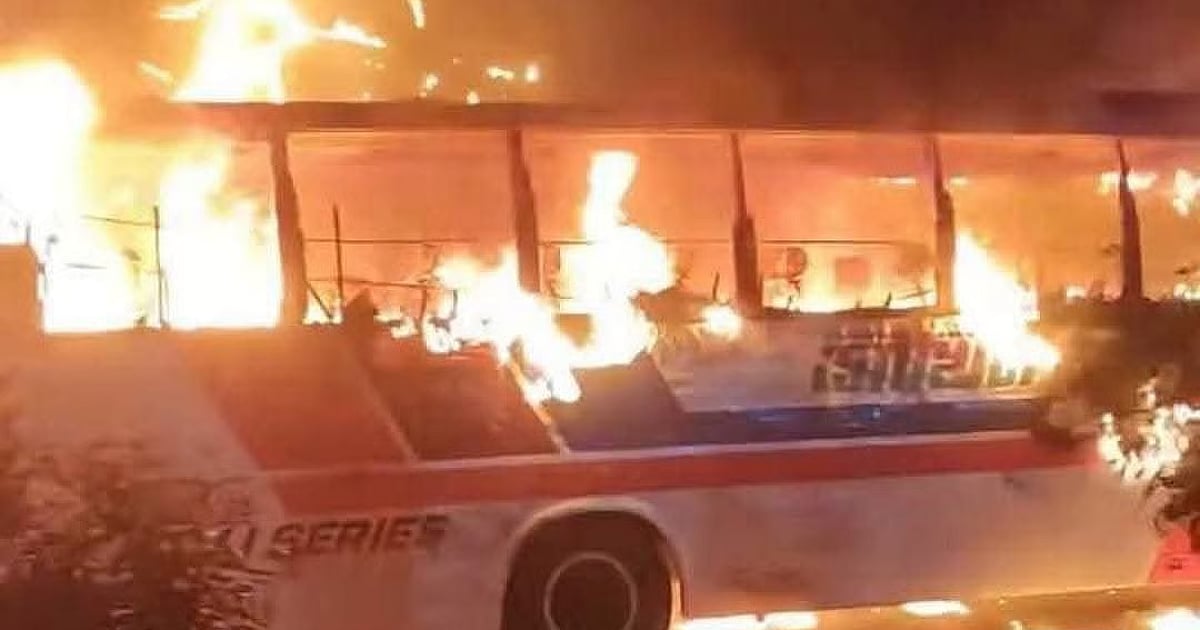 Parked buses torched in Mymensingh and Daulatdia incidents