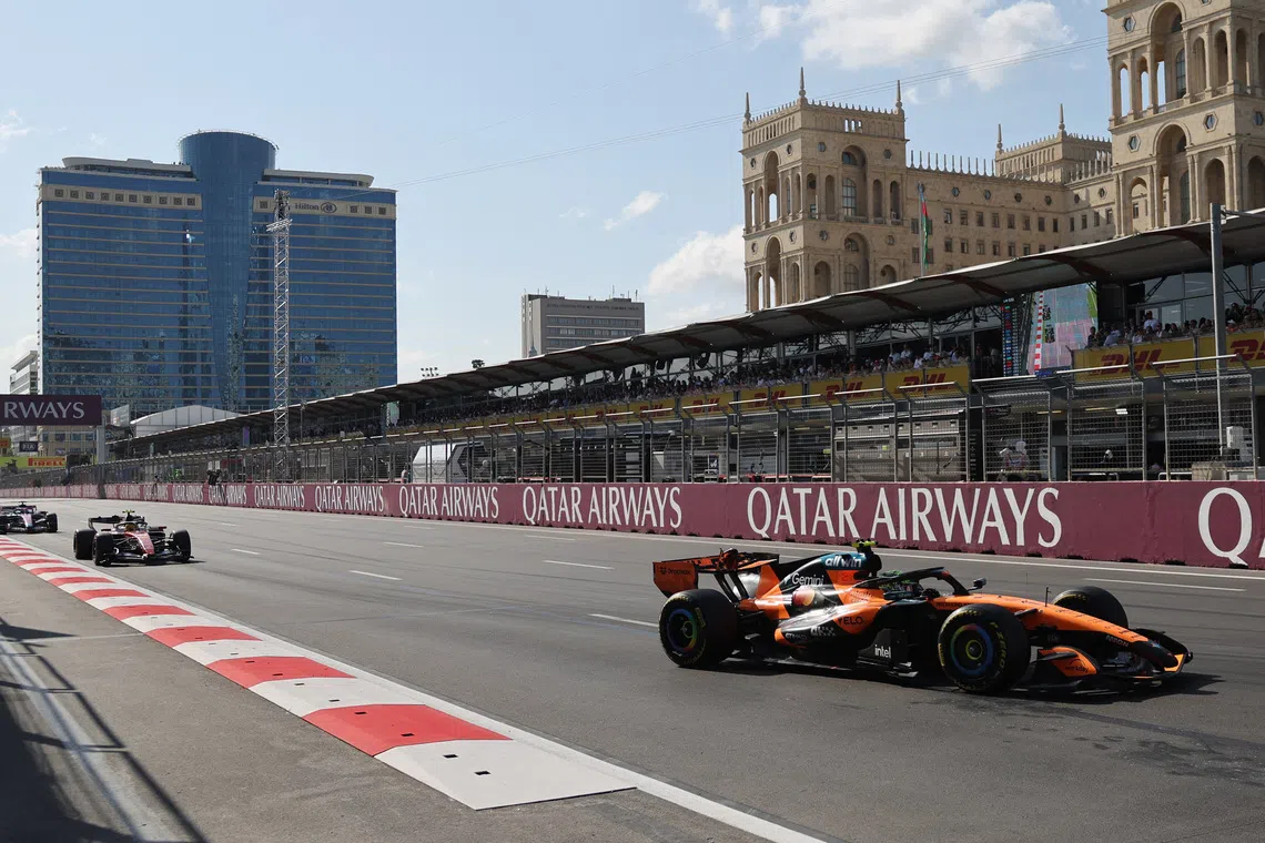 Norris calls for race ban after Colapinto Baku crash