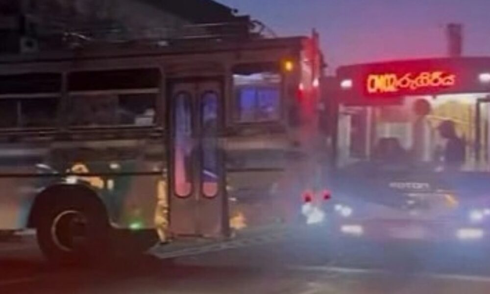 Private bus suspended following collision with Metro service in Athurugiriya
