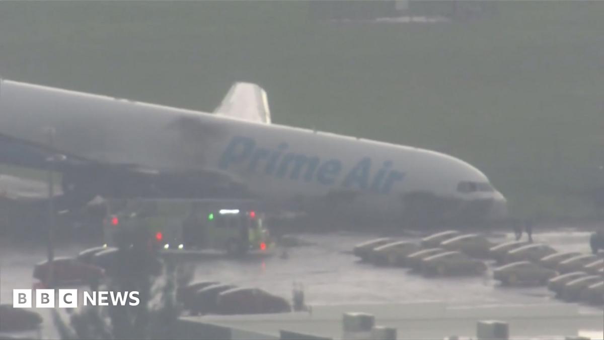 Amazon cargo aircraft overshoots runway at Miami International Airport