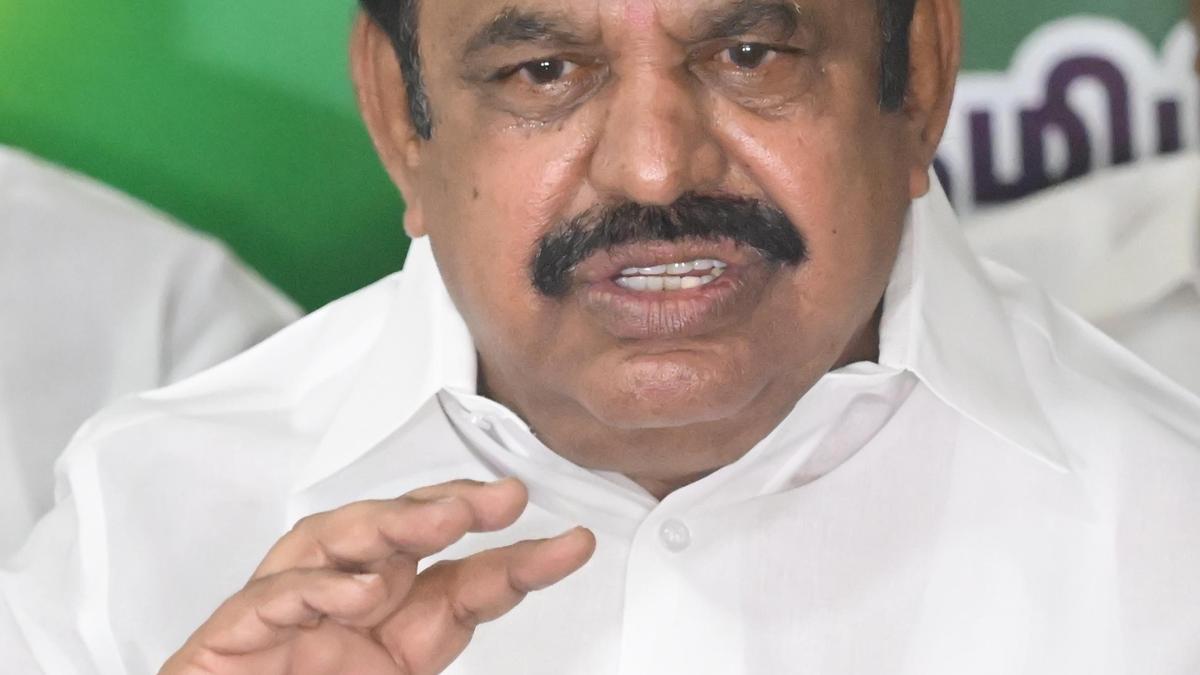 Palaniswami attacks Tamil Nadu govt over convict's prison escape