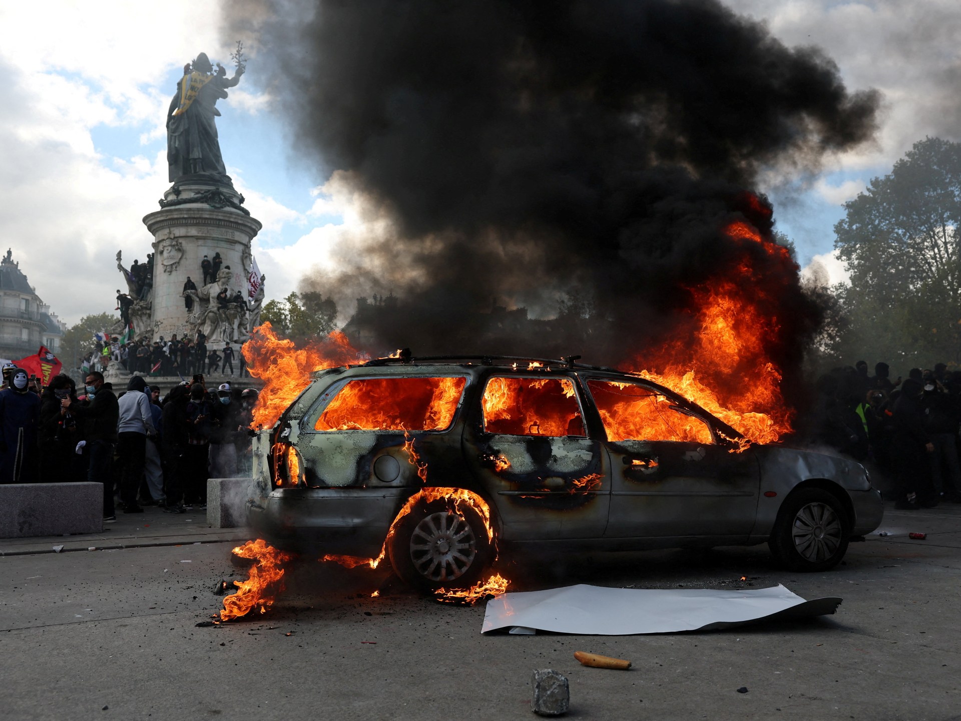 France battles widespread unrest as protests turn violent across cities