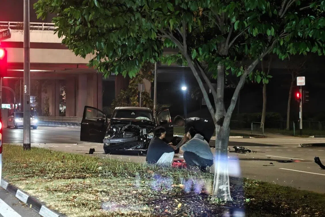 Man held for suspected drug-driving after Ang Mo Kio accident