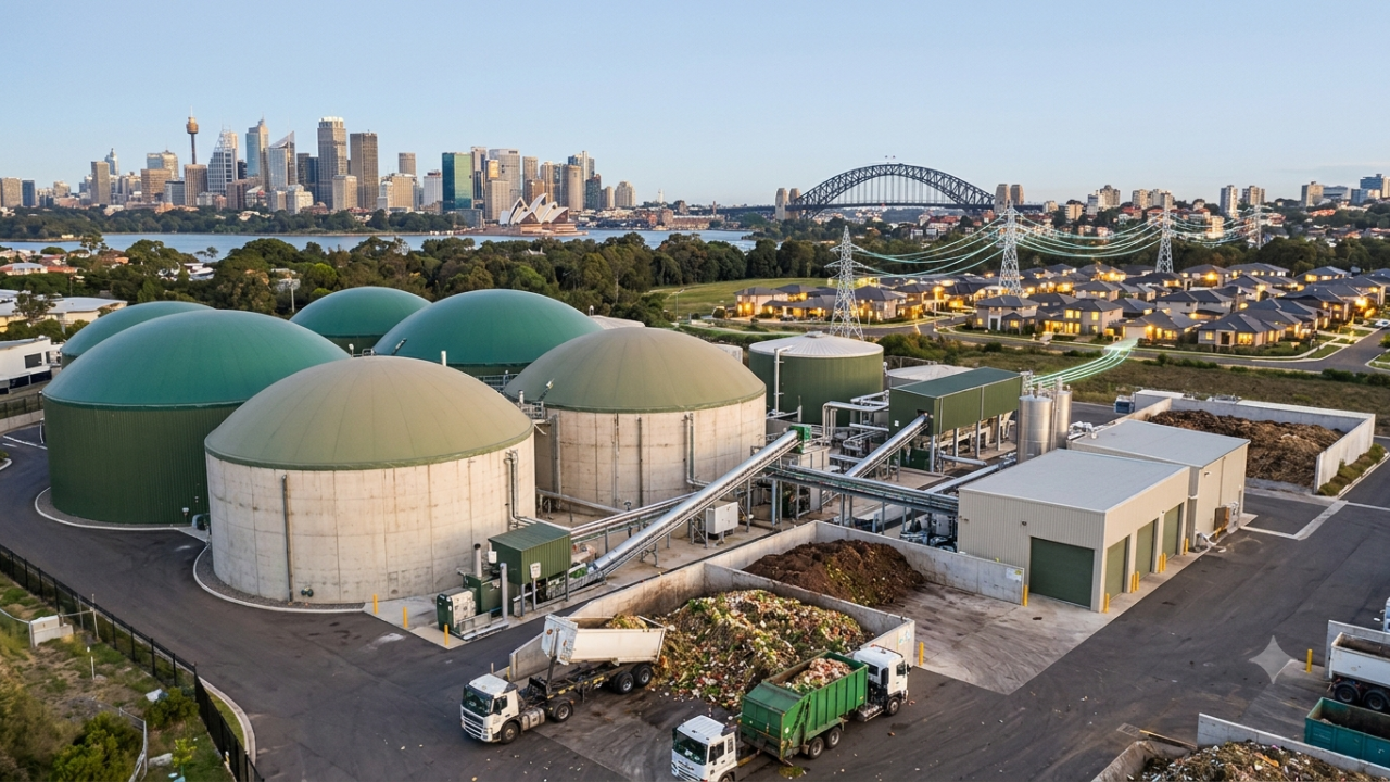Sydney converts food waste into renewable energy for thousands of homes