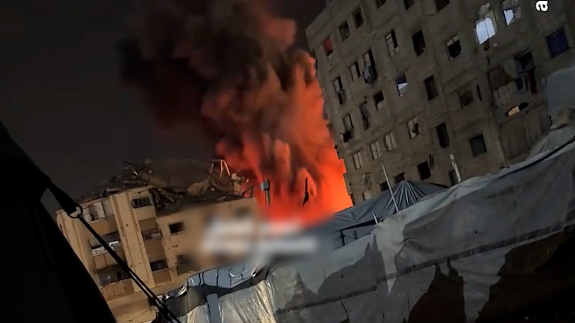 Israeli strike destroys Gaza residential building as ceasefire tensions persist