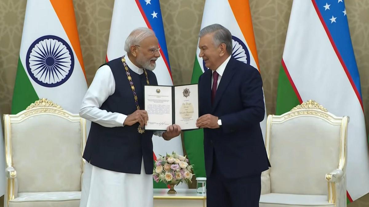 PM Modi receives Uzbekistan's highest friendship honour