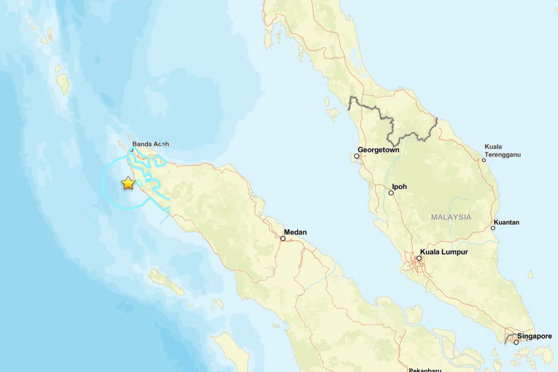 5.8-magnitude earthquake jolts North Sumatra region