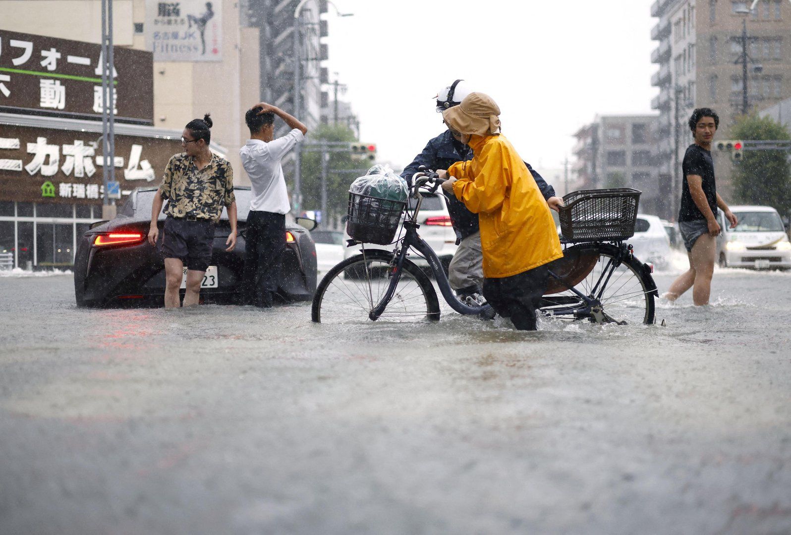 Nagoya battered by record hourly rainfall, disrupting transport and services