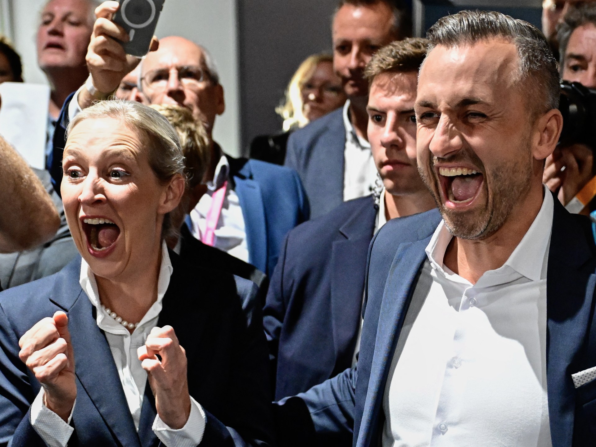 Far-right AfD claims victory in German state election, forming government unclear