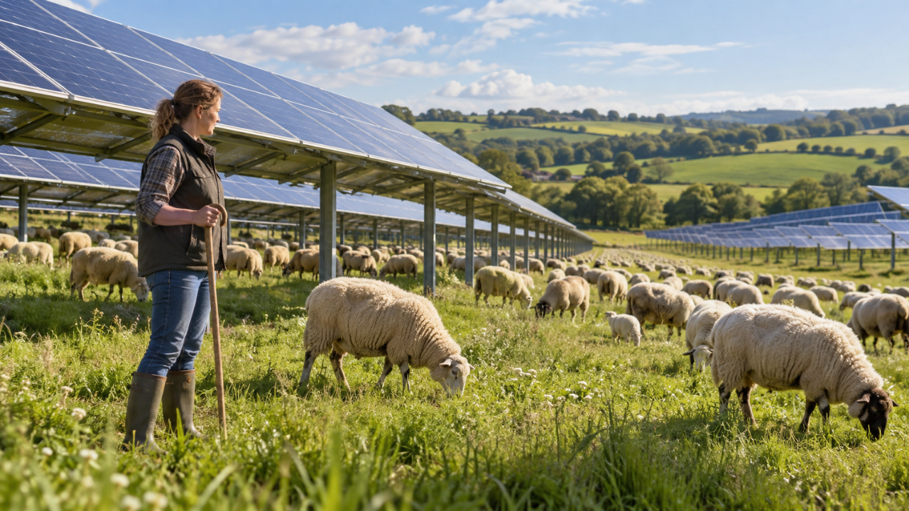 UK Farmer Expands Flock Tenfold Using Solar Grazing Innovation
