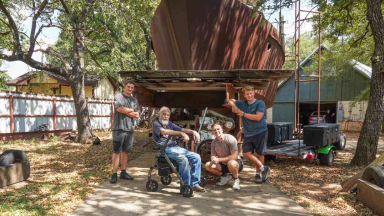 Octogenarian's four-decade boat dream nears reality with crowdfunded support