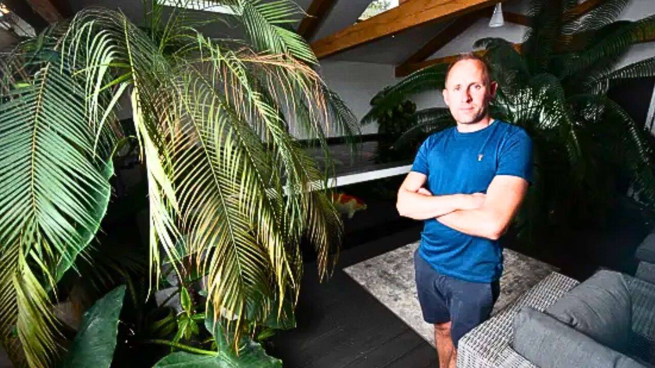 British man transforms garden into £80,000 tropical paradise retreat