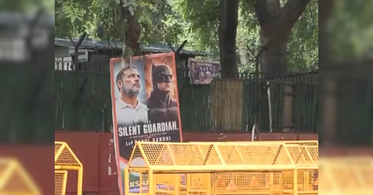 Congress promotes Rahul Gandhi as 'Real Life Batman' with Delhi poster campaign