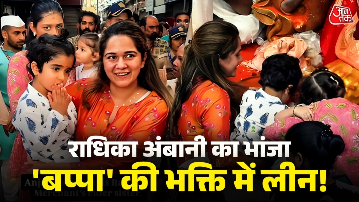 Young devotee wins hearts at Lalbagh Cha Raja during Ganesh festival