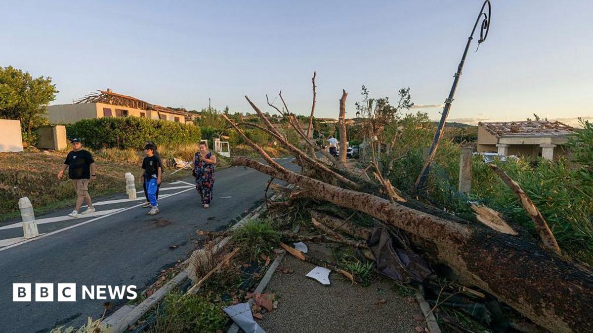 Tornado devastates French village, injures dozens and destroys homes