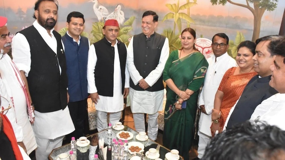 UP Minister Clarifies Photo With SP Chief Yadav