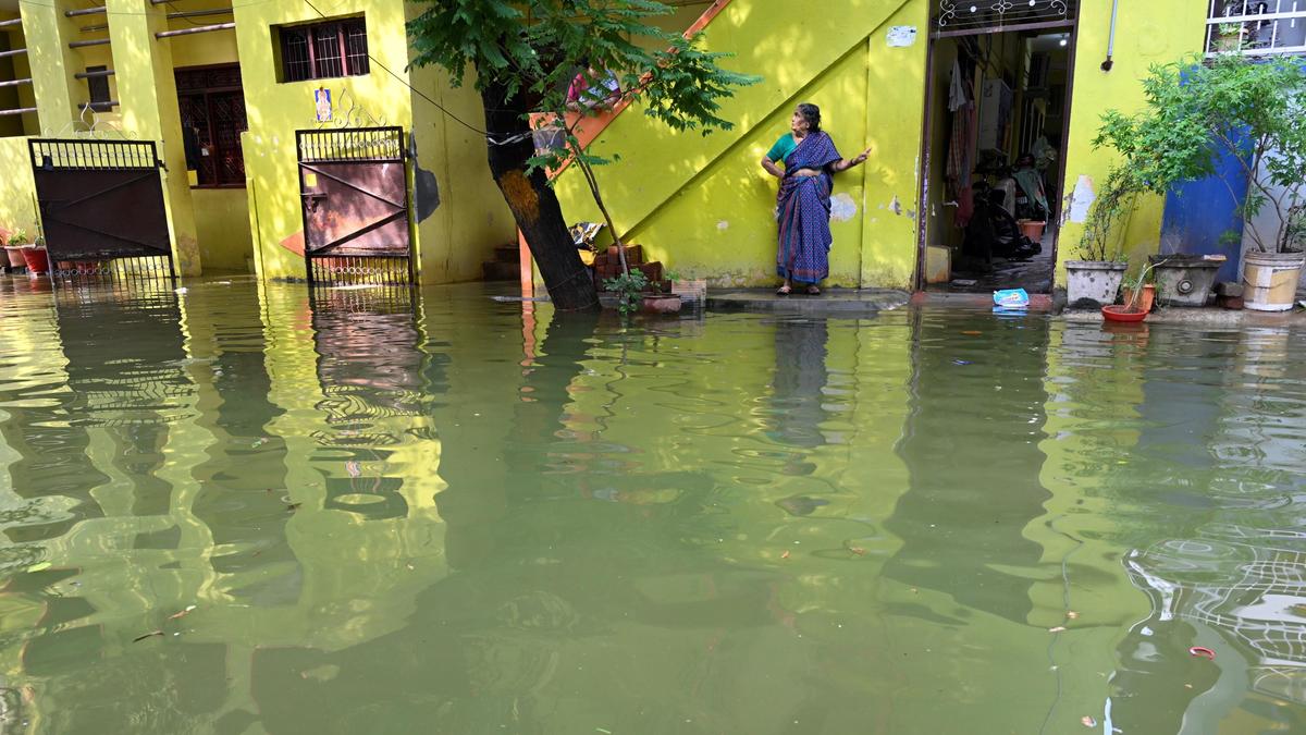 Torrential rain floods Coimbatore streets, displaces residents