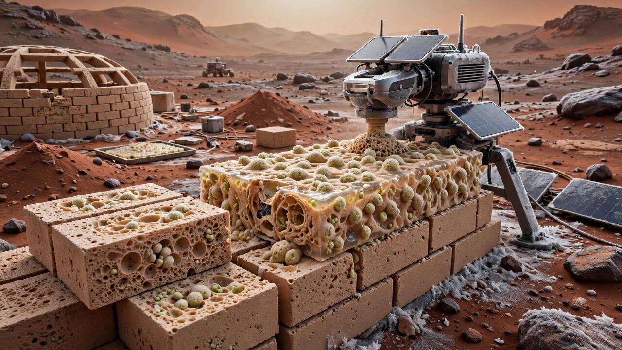 Scientists engineer living material from yeast for Mars construction