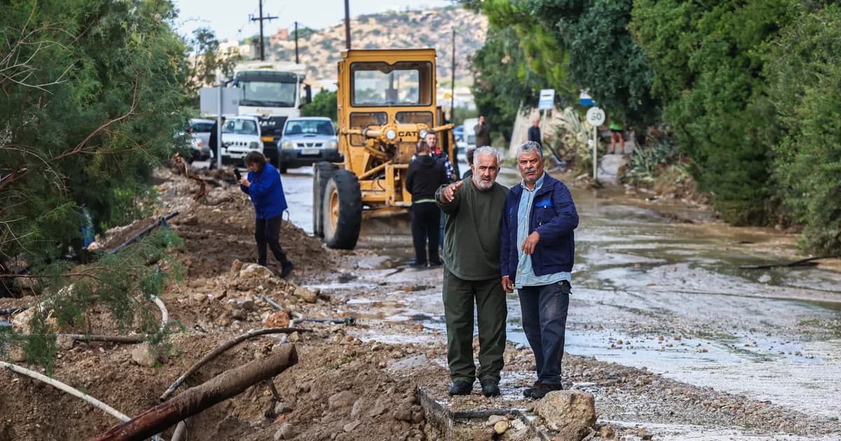 Severe storms batter Greek island of Crete, triggering widespread flooding