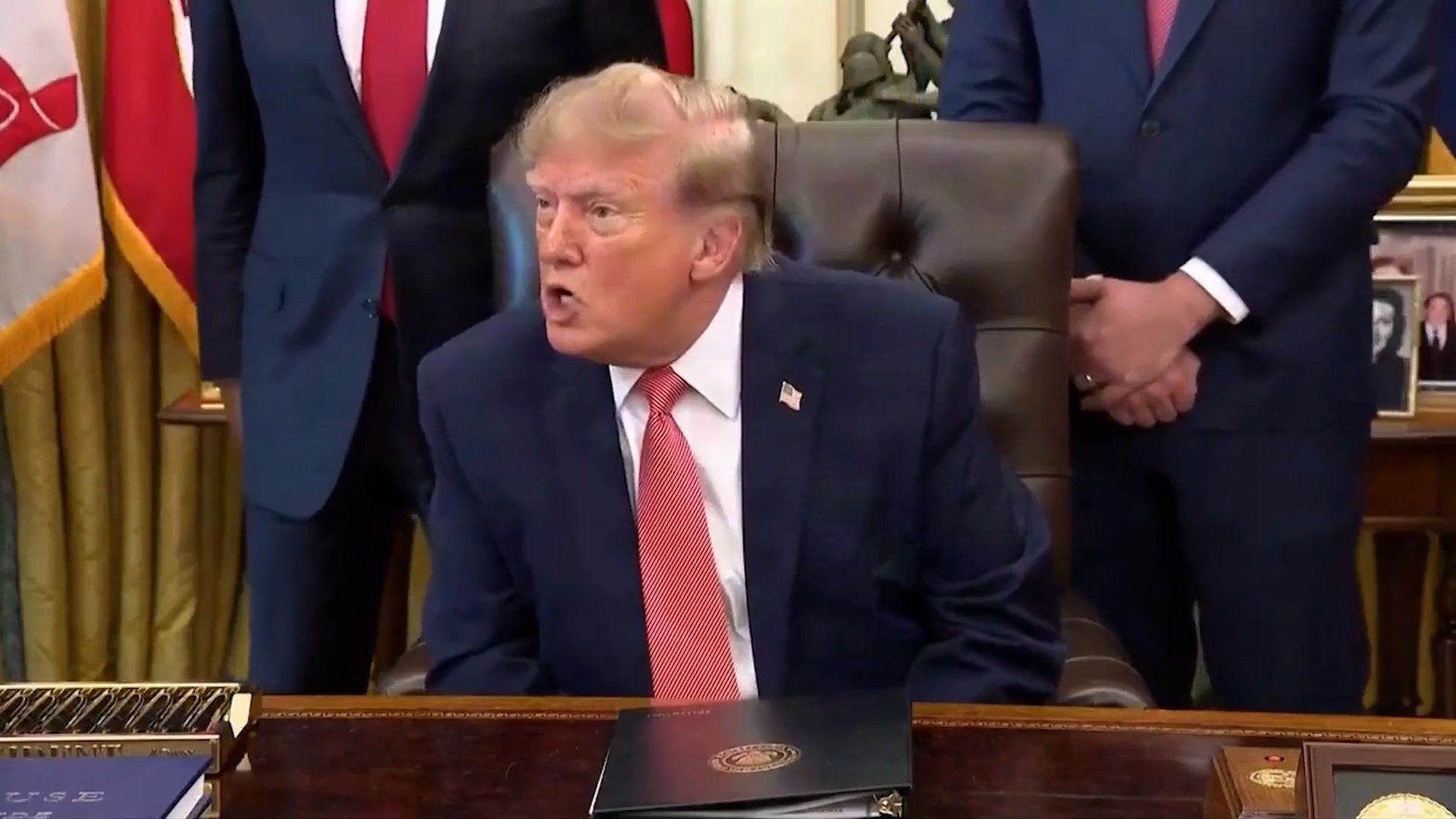 Trump rebukes reporter during tense White House exchange