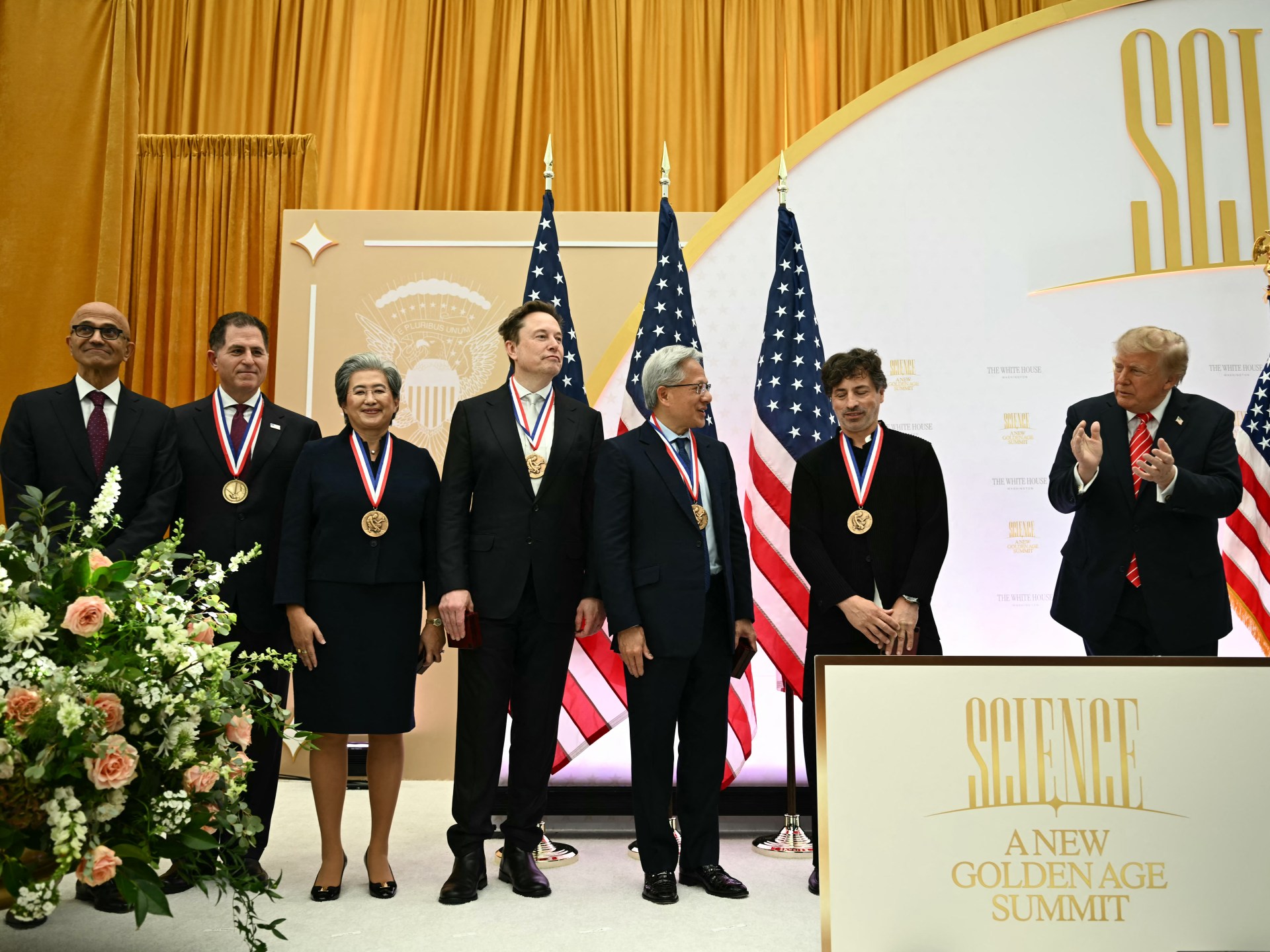 Trump honours Musk and tech executives with top US science awards